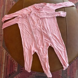 Little Sleepies Pink Zippy Pajamas Bundle